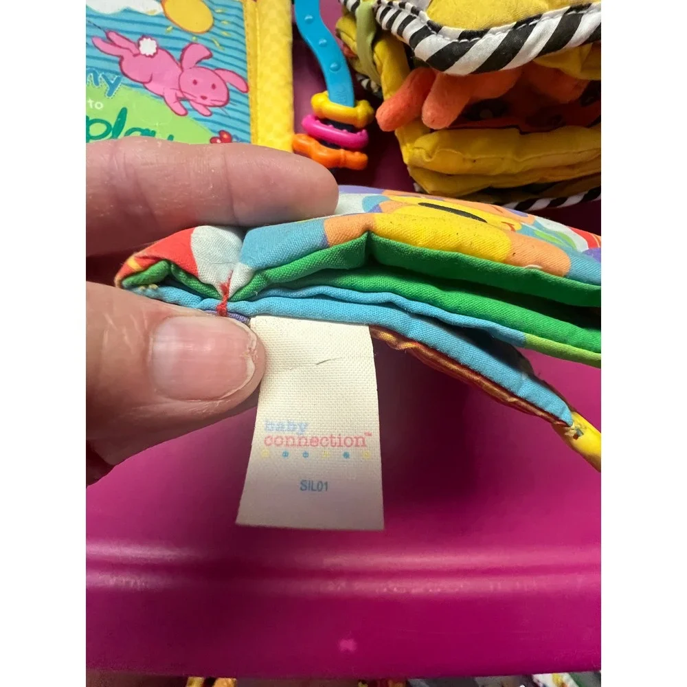 Lamaze Baby Connection Soft Activity Book Lot Monkey Animal Sounds Counting 3pc